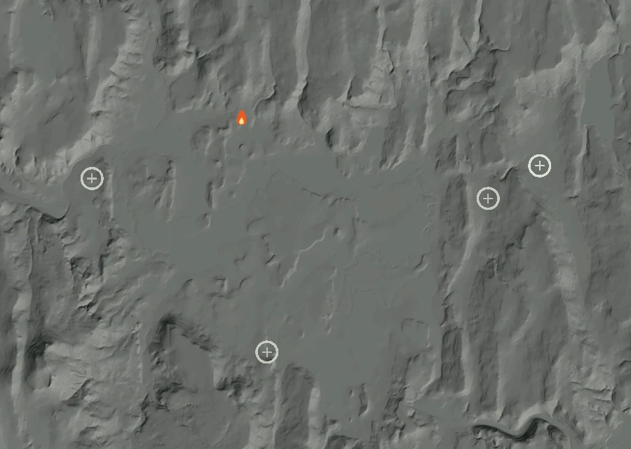 Map for Thu 24 Sep: flames mark every place that gave off heat that day.