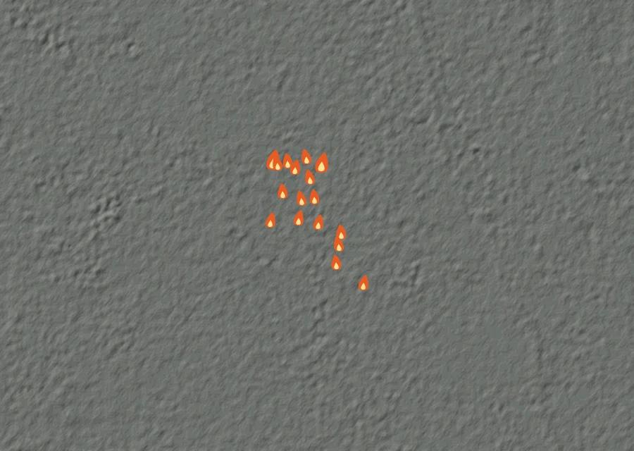 Animated map of the Airport Fire across the whole record, with a time bar along the bottom showing energy released and the local date.