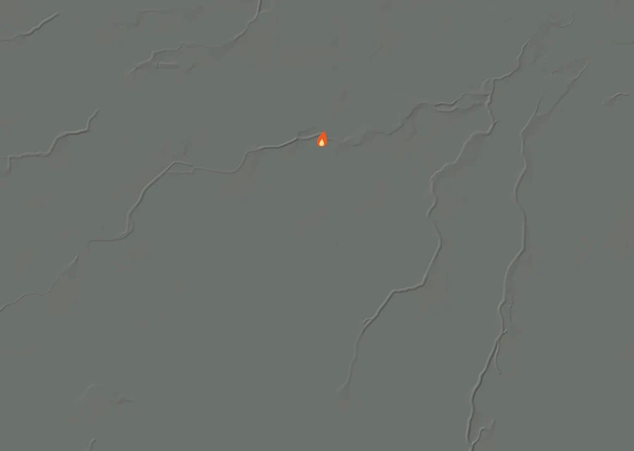 Animated map of the Alpaugh Fire across the whole record, with a time bar along the bottom showing energy released and the local date.
