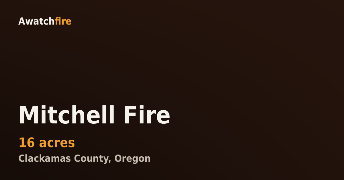 Mitchell Fire — Awatch